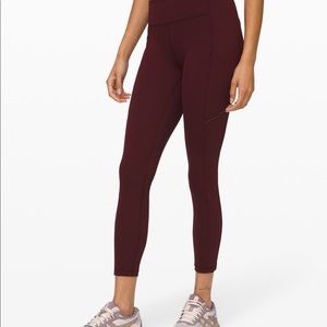 lululemon Speed Up Tight 25” garnet, size 6